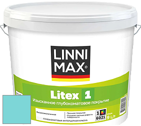 Краска LINNIMAX LITEX 1 / ЛИННИМАКС ЛИТЕКС 1 (CAPAROL SAMTEX 3) высокоэкологичная латексная краска цвет NCS S 0540-B30G 