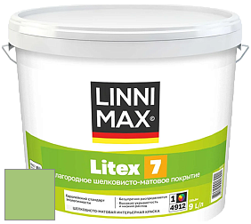 Краска LINNIMAX LITEX 7 / ЛИННИМАКС ЛИТЕКС 7  (CAPAROL SAMTEX 7) латексная краска цвет NCS S 1050-G30Y 