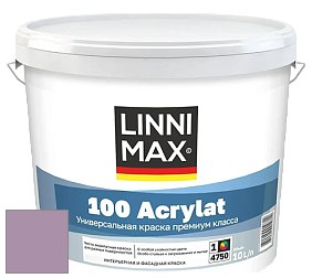 Краска LINNIMAX 100 ACRYLAT / ЛИННИМАКС 100 АКРИЛАТ (CAPAROL AMPHIBOLIN) акриловая краска цвет Viola 80 