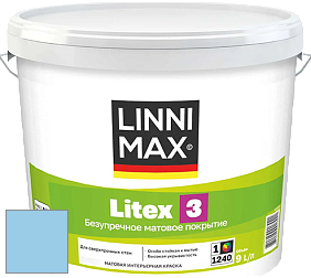 Краска LINNIMAX LITEX 3 / ЛИННИМАКС ЛИТЕКС 3 (ALPINA PREMIUM WAND) латексная краска цвет Pacific 180 