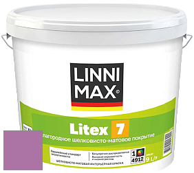 Краска LINNIMAX LITEX 7 / ЛИННИМАКС ЛИТЕКС 7  (CAPAROL SAMTEX 7) латексная краска цвет NCS S 2050-R40B 