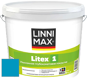 Краска LINNIMAX LITEX 1 / ЛИННИМАКС ЛИТЕКС 1 (CAPAROL SAMTEX 3) высокоэкологичная латексная краска цвет NCS S 1565-B 