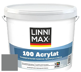 Краска LINNIMAX 100 ACRYLAT / ЛИННИМАКС 100 АКРИЛАТ (CAPAROL AMPHIBOLIN) акриловая краска цвет Graphit 12 