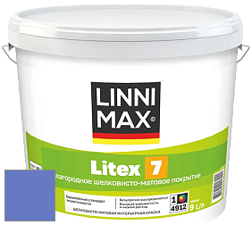 Краска LINNIMAX LITEX 7 / ЛИННИМАКС ЛИТЕКС 7  (CAPAROL SAMTEX 7) латексная краска цвет NCS S 2060-R70B 