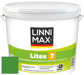Краска LINNIMAX LITEX 7 / ЛИННИМАКС ЛИТЕКС 7  (CAPAROL SAMTEX 7) латексная краска цвет NCS S 2075-G20Y 