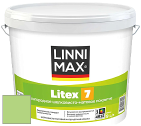 Краска LINNIMAX LITEX 7 / ЛИННИМАКС ЛИТЕКС 7  (CAPAROL SAMTEX 7) латексная краска цвет NCS S 0550-G30Y 