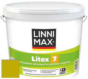 Краска LINNIMAX LITEX 7 / ЛИННИМАКС ЛИТЕКС 7  (CAPAROL SAMTEX 7) латексная краска цвет Oliv 20 
