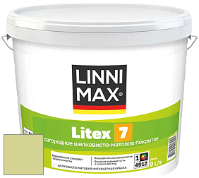Краска LINNIMAX LITEX 7 / ЛИННИМАКС ЛИТЕКС 7  (CAPAROL SAMTEX 7) латексная краска цвет NCS S 1030-G60Y 