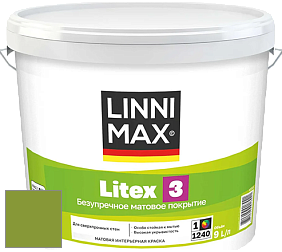 Краска LINNIMAX LITEX 3 / ЛИННИМАКС ЛИТЕКС 3 (ALPINA PREMIUM WAND) латексная краска цвет NCS S 2070-G40Y 
