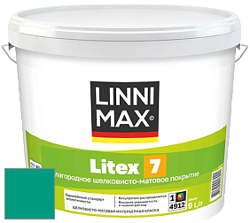 Краска LINNIMAX LITEX 7 / ЛИННИМАКС ЛИТЕКС 7  (CAPAROL SAMTEX 7) латексная краска цвет NCS S 2555-B80G 