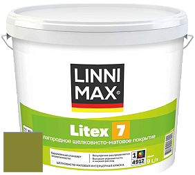 Краска LINNIMAX LITEX 7 / ЛИННИМАКС ЛИТЕКС 7  (CAPAROL SAMTEX 7) латексная краска цвет NCS S 3065-G50Y 