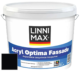 Краска LINNIMAX ACRYL OPTIMA FASSADE / ЛИННИМАКС АКРИЛ ОПТИМА ФАСАД (ALPINA) акриловая краска цвет RAL 9005 