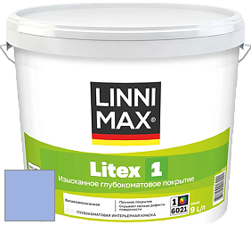 Краска LINNIMAX LITEX 1 / ЛИННИМАКС ЛИТЕКС 1 (CAPAROL SAMTEX 3) высокоэкологичная латексная краска цвет NCS S 1040-R70B 