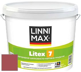 Краска LINNIMAX LITEX 7 / ЛИННИМАКС ЛИТЕКС 7  (CAPAROL SAMTEX 7) латексная краска цвет Barolo 100 