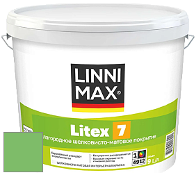 Краска LINNIMAX LITEX 7 / ЛИННИМАКС ЛИТЕКС 7  (CAPAROL SAMTEX 7) латексная краска цвет NCS S 1060-G20Y 