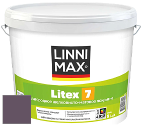 Краска LINNIMAX LITEX 7 / ЛИННИМАКС ЛИТЕКС 7  (CAPAROL SAMTEX 7) латексная краска цвет Viola 35 
